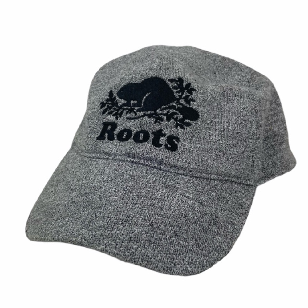 Roots kids gray herringbone baseball cap hat. L/XL